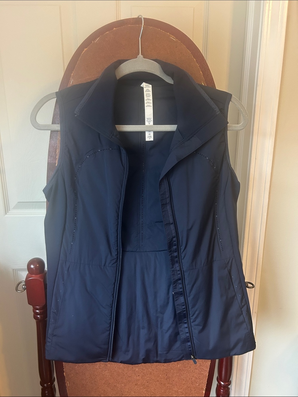 lululemon athletica Navy Sleeveless Full-Zip Vest